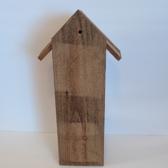 Rustic Wooden Handcrafted Bird Feeder April Showers Bring May Flowers - Picture 7 of 16